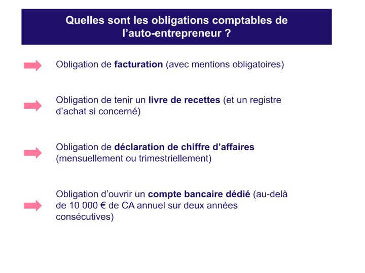 Obligations comptable de l’autoentrepreneur