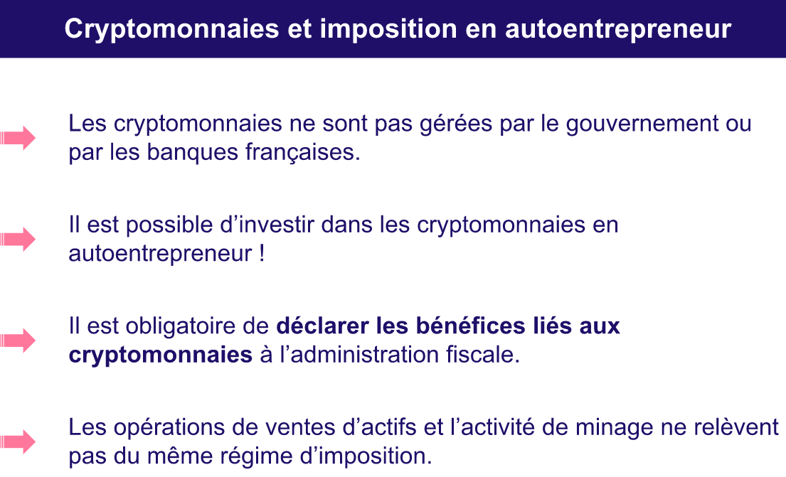 declaration cryptomonnaie autoentrepreneur