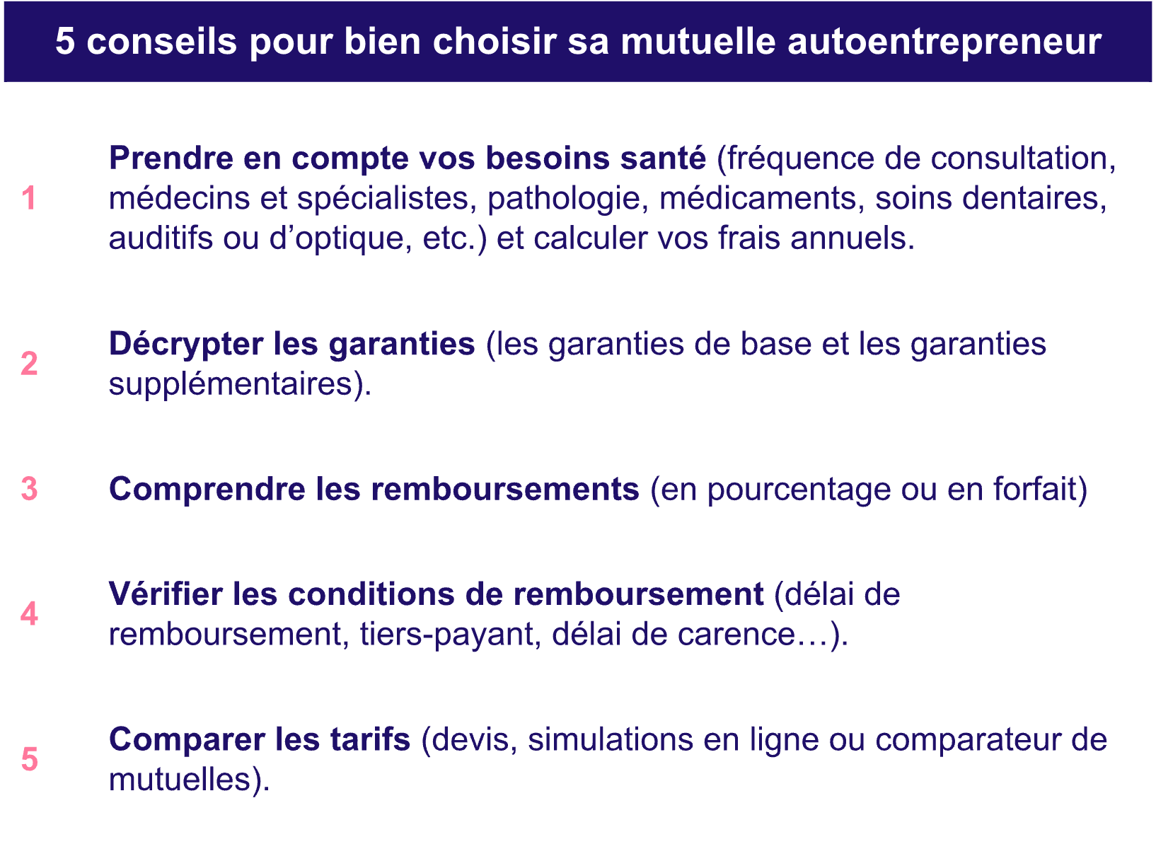 Conseil mutuelle Autoentrepreneur