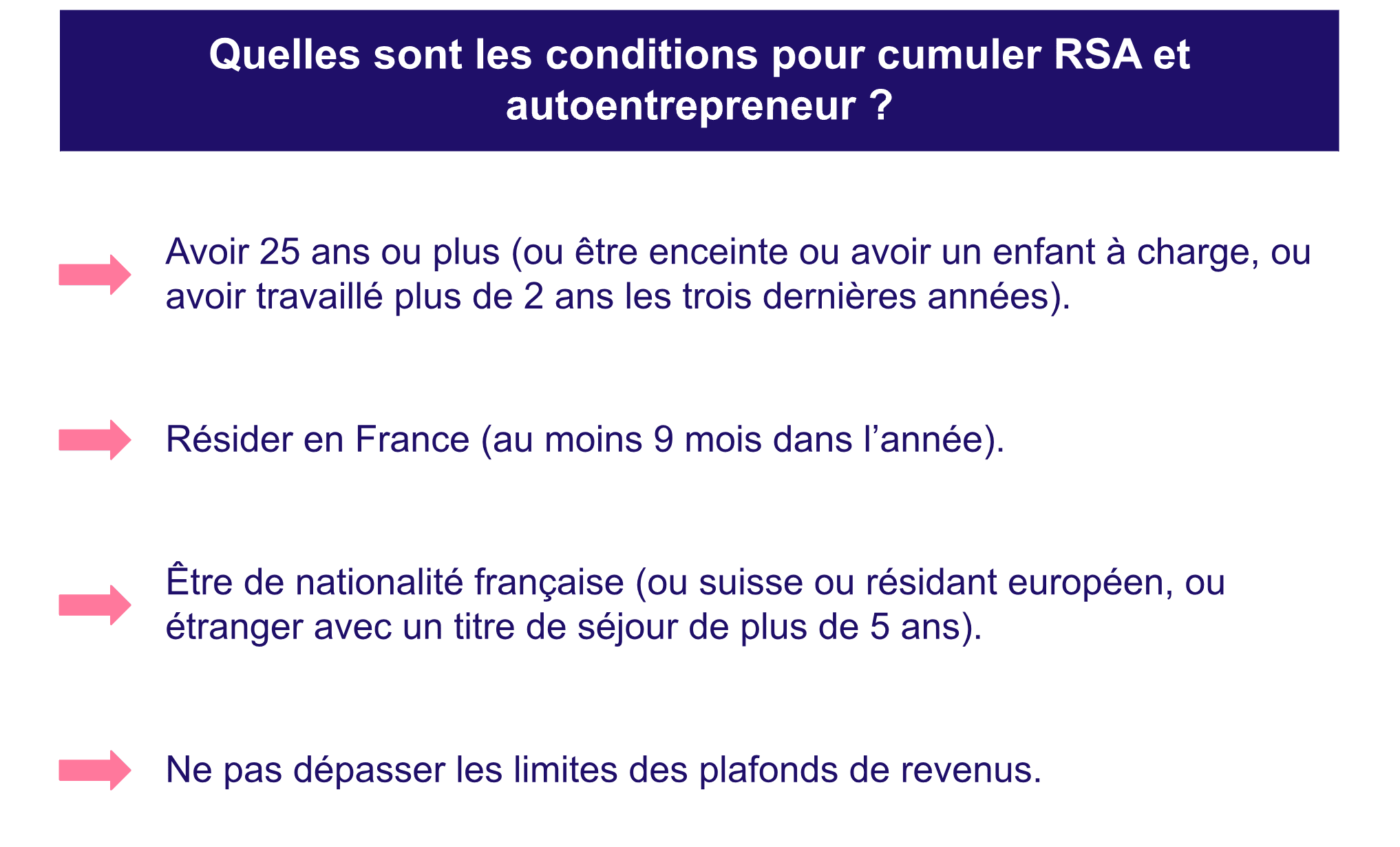 condition pour cumuler le rsa et le statut d’autoentrepreneur