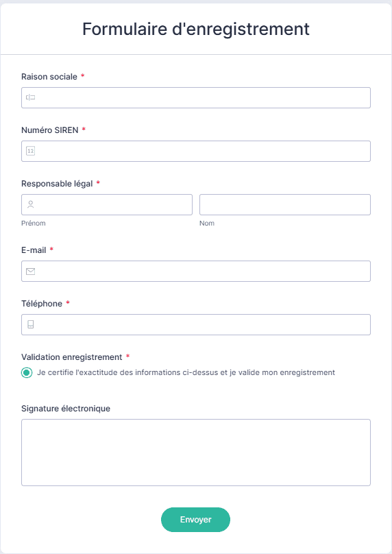 Formulaire frauduleux